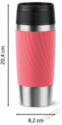 Tefal N2024410 TRAVEL MUG TWIST 0, 36 l - rózsaszín thermo bögre