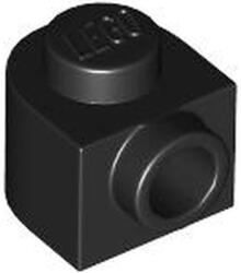 LEGO® Alkatrészek (Pick a Brick) Fekete kocka 1 x 1 x 2/3 méretű, kerek, oldalán 1 bütyökkel 6424674 (6424674)