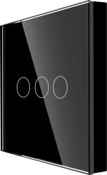 Luxion Telecomanda cu Touch Screen si 3 Canale RF433 LUXION, Negru, LX-W1-WL3G-B (LX-W1-WL3G-B) - cel