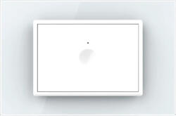 LIVOLO Intrerupator Simplu Cap Scara / Cruce Wi-Fi cu Touch LIVOLO cu Rama din Sticla, standard italian Serie Noua, Alb (VL-FC1SNY-3WP-11)