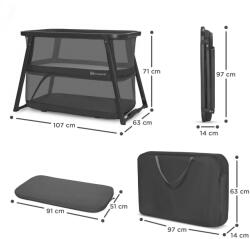 KinderKraft SOFI PLUS бебешка кошара сива KLSOFIPLGRY (KLSOFIPLGRY0000) - xmall