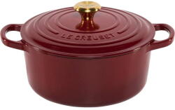 Le Creuset Oala din Fonta Signature, 22 cm, roșie (21177229494441)