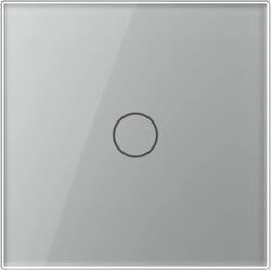 LIVOLO Buton Sonerie cu Touch LIVOLO din Sticla - Serie Noua, Gri (VL-FC1B-2G-2I)