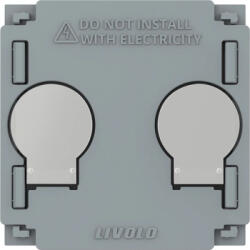 LIVOLO Modul Intrerupator Dublu cu Revenire, Contact Uscat cu Touch LIVOLO - Serie Noua, C7-VL-FC2NB-2G (vl-fc2nb-2g-2a)
