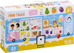 BANANA PANDA Puzzle de podea Banana Panda din 23 de piese - Caravana cu alimente (49045) Puzzle