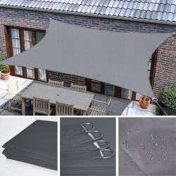 Pepita Prelată dreptunghiulară impermeabilă 3x2m 160g/m2 - Gri (ZH-003-Gray)