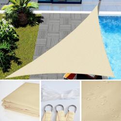 Pepita impermeabil triunghi Sun sail 7x5x5m 160g/m2 - bej (ZH-004-Beige)