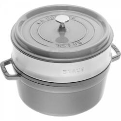 Staub Oala rotunda, Staub, Fonta, 3.8 L, Grafit (1010570)