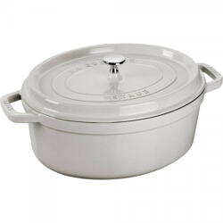 Staub Oala zeliwna ovala 6.7l, Staub, trufa, 33x40cm (Bratentopf 33 x 28 cm oval)