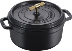 Staub Staub La Cocotte Buster & Punch 24 cm rund, schwarz, Gusseisen (1029893)