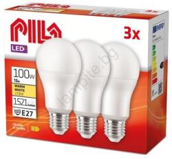 Philips КОМПЛЕКТ ОТ 3 LED КРУШКИ Philips Pila E27/13W/230V 2700K (P7317)