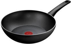 Tefal Tigaie wok Force, 28 cm, inductie, indicator Thermo-Signal, invelis antiaderent Titanium, negru (3168430356429)