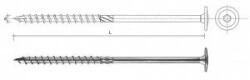 Uncanny Brand Wood liner with collar on torx galvanized 10*240mm t40