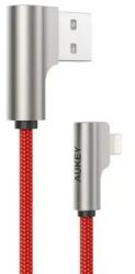AUKEY Cablu de date Aukey CB-AL04, USB-A male - Lightning male, 2 m, Red (CB-AL01 RED OEM)