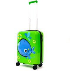 Ella Icon Blue Whale Trolley bőrönd gyerekeknek, 55x24x40 cm, zöld (EI-2490)