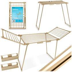 Massido Ruhaszárító, Massido Debora, arany, 19 m szárítófelület, összecsukható, csipesztartóval, 61 cm szélesség (TE688302) Ruhaszárító