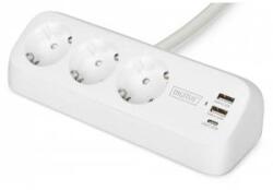 ASSMANN power strip 2x + 2USB 1.5m 12W 30W white