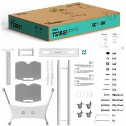 ONKRON Mobile TV Stand 50-83 up to 90 kg ONKRON TS1881 White
