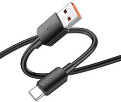 hoco. X96 USB-A - USB-C adat- és töltőkábel, 100W, 1m, fekete (EMAGMPREF_54735)