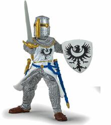 Papo Figurina Papo - Personaje medievale, Cavaler Alb cu Sabie Figurina
