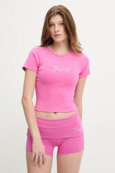 Juicy Couture tricou pentru femei, cu modal JC BABY TEE PPY2-TSD1OD_42X (JCWCT126317)