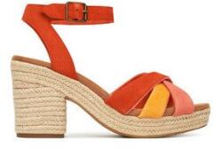 TOMS női espadrillák, 10021951, valódi bőr, 40 EU, piros (0000304896071_40)