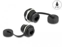 Delock RJ45 Cat. 6 beépített csatlakozó védő fedéllel IP67 por- és vízvédelem (86962) (86962) (86962)