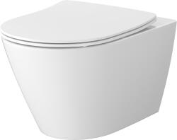 Cersanit City wc csésze lassú záródású ülőkével függesztett perem nélkül mély öblítéssel fehér S4004-137 (S4004137)
