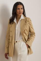 Lauren Ralph Lauren sacou cu două rânduri de nasturi pentru femei, din bumbac PPY2-KZD08D_08X (200B22031)