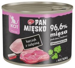 Pan Mięsko PAN MIĘSKO Csirke borjúhússal nedves kaja kiscicák számára 200 g