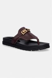 Guess șlapi pentru femei, din piele FARRON PPY2-KLD0K9_93X (FLJFRR.LEA03.RED)