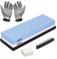 BISANTI Kettős élezőkő készlet 1000/4000, védőkesztyű, Bisanti, minden típusú késhez, XL (64464530)