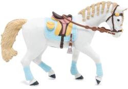 Papo Figurina Papo - Cai si Ponei, Cal echitatie (Alb/Albastru) Figurina