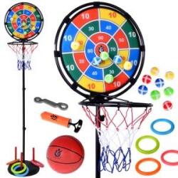 Jokomisiada 3in1 Sports Set Throw at the target! Basketball stand + accessories SP0830