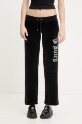 Juicy Couture pantaloni de trening pentru femei velur GOTHIC CROWN PPY2-SPD11A_99X (JCBBJ126806)