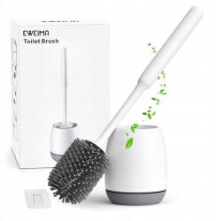 Eweima Wc kefe Szilikon Falra szerelhető fúrás nélkül Fehér (B087CTS6YH)