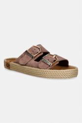 Bohonomad papuci espadrile pentru femei, din piele întoarsă Sydney PPYA-KLD12F_89A