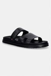 Tommy Hilfiger papuci pentru bărbați, din piele ADJUSTABLE PREMIUM LTH SANDAL PPY2-KLM00J_99X (FM0FM05773)
