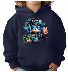 Denim Roblox Gamer Kapucnis Gyerek Pulóver 134-140 Gyerek Ajándék (Dla Dziecka Chłopca Dziewczynki Dresowa)