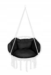  Luaro Párna Kerti Hinta Lógó Gólyafészek Puha Fekete (KX3950_1)