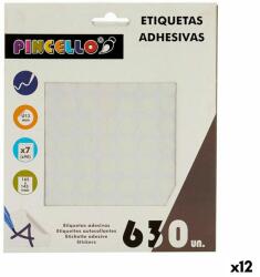 Pincello Etichete autoadezive Pincello Alb Ø 13 mm 17 x 4 x 19 cm (12 Unități)