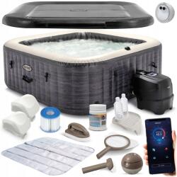Bestway Felfújható Spa Jakuzzi Kerti Hidromasszázs Klór Generátor Szett 4 Személyes (5903890630850)