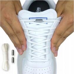 Modeus 100 Cm-es, Rugalmas, Fehér sportcipőfűzők, Nyakkor Hosszú (Sznurowadła Bez Wiązania ELASTYCZNE białe)