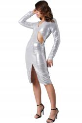 NA-KD Ruha Ezüst MIDI Szm 40