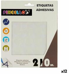 Pincello Etichete autoadezive Pincello Alb Ø 25 mm 17 x 4 x 19 cm (12 Unități)