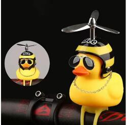 Spyral gyerek duda, csipogó kiskacsa alakú, elemes villogóval