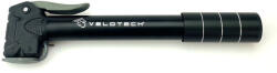 Velotech alumínium minipumpa, minden szeleptípushoz, fekete