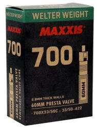 Maxxis Welter Weight (0, 8 mm) 622 x 33/50 (700C) gravel cyclocross belső gumi FV60 (60 mm hosszú szeleppel, presta)