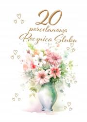 Trend Esküvői Évfordulós Üdvözlőkártya 20