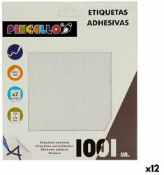 Pincello Etichete autoadezive Pincello Alb Ø 10 mm 17 x 4 x 19 cm (12 Unități)